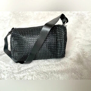 Crystals Sparkling Glitter Evening Clutch Handbag Mini Top Handle Purse bag